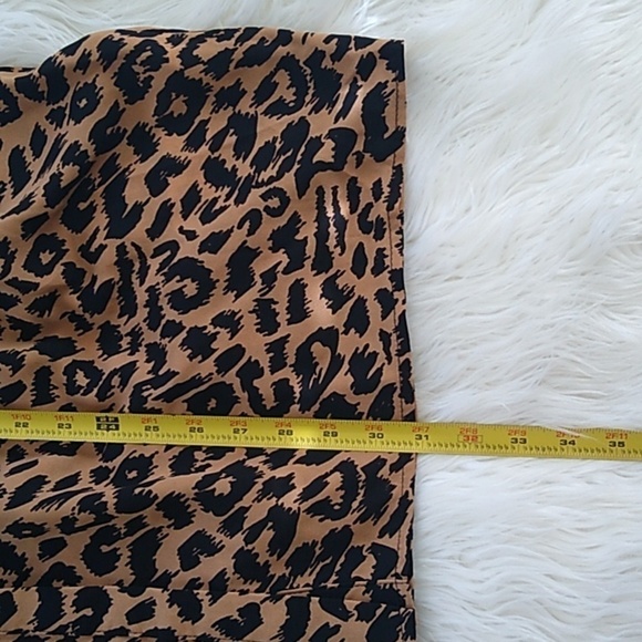 NWOT Missguided Brown Leopard Print Shirt Smock Mini Dress - Picture 15 of 16